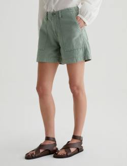 Rosa Short Sulfur Matcha Latte Mid-Rise Utility Short WOMENS BOTTOMS Photo 6