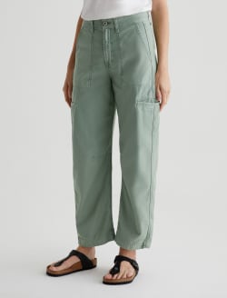 Hazal Sulfur Matcha Latte High-Rise Utility Barrel WOMENS BOTTOMS Photo 6