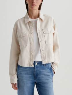 Valleta Jacket Opal Stone Utility Shirt Jacket WOMENS TOPS Photo 2