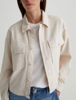 Valleta Jacket Opal Stone Utility Shirt Jacket WOMENS TOPS Photo 3