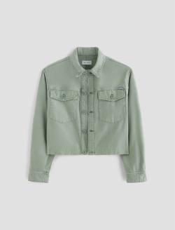 Valleta Jacket Sulfur Matcha Latte Utility Shirt Jacket WOMENS TOPS Photo 1