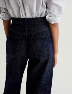 Deven Glam Game Flocked High-Rise Ultra Wide Leg WOMENS BOTTOMS Photo 7