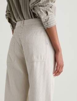 Mercer Blush Canvas Cuffed High-Rise Barrel WOMENS BOTTOMS Photo 7