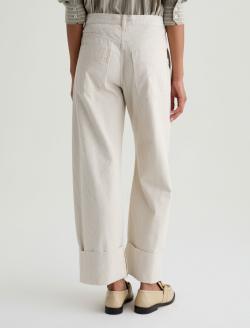 Mercer Blush Canvas Cuffed High-Rise Barrel WOMENS BOTTOMS Photo 8