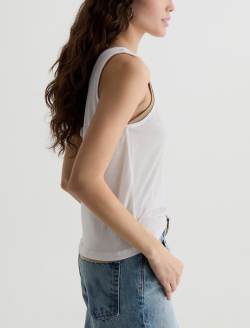 Alina Tank Powder/Khaki Sand Double Layer Top WOMENS TOPS Photo 4