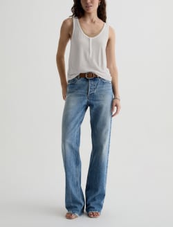 Alina Tank Powder/Khaki Sand Double Layer Top WOMENS TOPS Photo 5