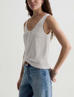 Alina Tank Powder/Khaki Sand Double Layer Top WOMENS TOPS Photo 8