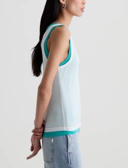 Ellena Top Poolside Green Double Layer Tank WOMENS TOPS Photo 3