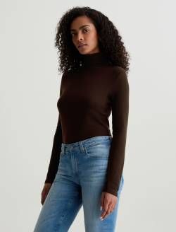 Chels Turtleneck Coffee Bean Slim Turtleneck WOMENS TOPS Photo 7