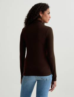 Chels Turtleneck Coffee Bean Slim Turtleneck WOMENS TOPS Photo 8