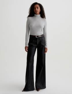 Chels Turtleneck Heather Grey Slim Turtleneck WOMENS TOPS Photo 5