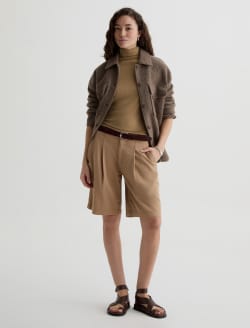 Chels Turtleneck Khaki Sand Slim Rib Knit WOMENS TOPS Photo 5