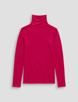 Chels Turtleneck Lipstick Slim Rib Knit WOMENS TOPS Photo 1