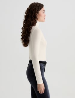 Chels Turtleneck Powder Slim Turtleneck WOMENS TOPS Photo 4