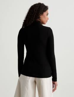 Chels Turtleneck Super Black Slim Turtleneck WOMENS TOPS Photo 8