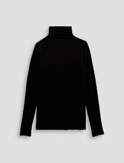 Chels Turtleneck Super Black Slim Turtleneck WOMENS TOPS Photo 1