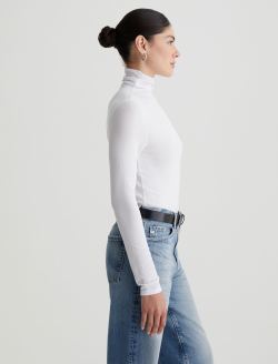 Chels Turtleneck True White Slim Turtleneck WOMENS TOPS Photo 4