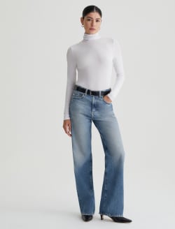 Chels Turtleneck True White Slim Turtleneck WOMENS TOPS Photo 5