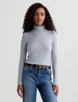 Chels Turtleneck White Sands Slim Turtleneck WOMENS TOPS Photo 2