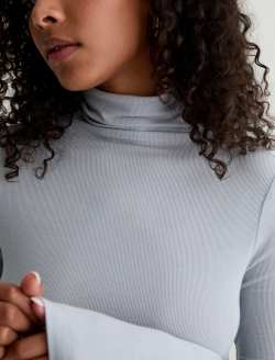 Chels Turtleneck White Sands Slim Turtleneck WOMENS TOPS Photo 6