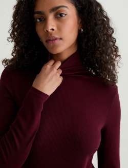 Chels Turtleneck Winery Slim Turtleneck WOMENS TOPS Photo 6