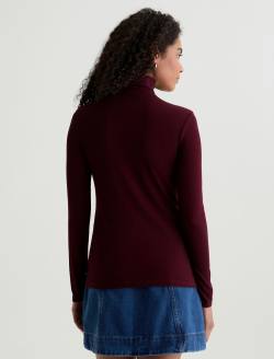 Chels Turtleneck Winery Slim Turtleneck WOMENS TOPS Photo 8