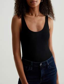 Jaxon Tank True Black Classic Tank WOMENS TOPS Photo 3