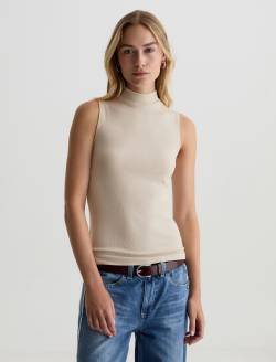 Edie Sleeveless Turtleneck Dried Spring Slim Turtleneck WOMENS TOPS Photo 2