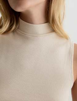 Edie Sleeveless Turtleneck Dried Spring Slim Turtleneck WOMENS TOPS Photo 6