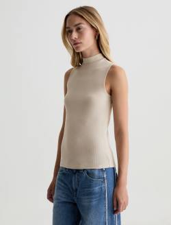 Edie Sleeveless Turtleneck Dried Spring Slim Turtleneck WOMENS TOPS Photo 7