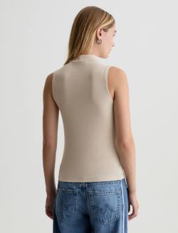 Edie Sleeveless Turtleneck Dried Spring Slim Turtleneck WOMENS TOPS Photo 8