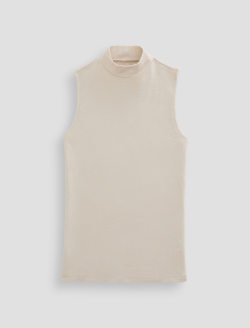 Edie Sleeveless Turtleneck Dried Spring Slim Turtleneck WOMENS TOPS Photo 1