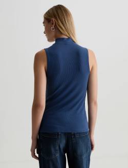 Edie Sleeveless Turtleneck Rio Azul Slim Turtleneck WOMENS TOPS Photo 8