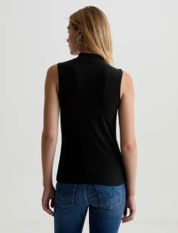 Edie Sleeveless Turtleneck True Black Slim Turtleneck WOMENS TOPS Photo 8