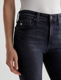 Mari 8 Years Black Salt AG-ed™ Mid-Rise Slim Straight Leg Denim WOMENS BOTTOMS Photo 4