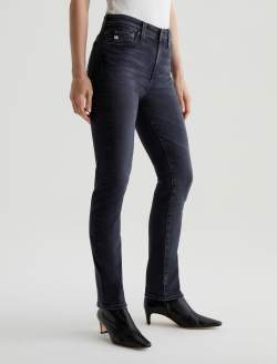 Mari 8 Years Black Salt AG-ed™ Mid-Rise Slim Straight Leg Denim WOMENS BOTTOMS Photo 5