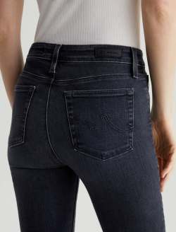 Mari 8 Years Black Salt AG-ed™ Mid-Rise Slim Straight Leg Denim WOMENS BOTTOMS Photo 7