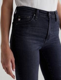 Mari Extended 8 Years Black Salt AG-ed™ Mid-Rise Slim Straight Leg Denim WOMENS BOTTOMS Photo 4