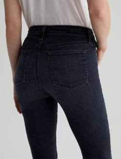 Mari Extended 8 Years Black Salt AG-ed™ Mid-Rise Slim Straight Leg Denim WOMENS BOTTOMS Photo 7