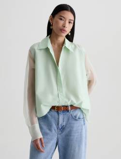 Sawtelle Shirt Summer Vine Relaxed Button Up WOMENS TOPS Photo 2
