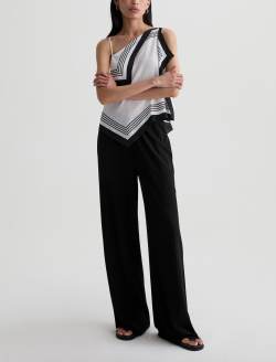 Koda Pant Super Black Variegated Rib Wide Leg WOMENS BOTTOMS Photo 2