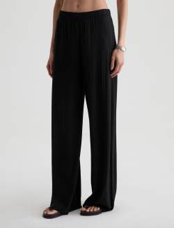 Koda Pant Super Black Variegated Rib Wide Leg WOMENS BOTTOMS Photo 6