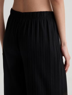 Koda Pant Super Black Variegated Rib Wide Leg WOMENS BOTTOMS Photo 7