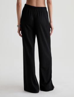 Koda Pant Super Black Variegated Rib Wide Leg WOMENS BOTTOMS Photo 8