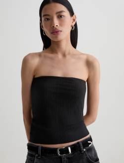 Lexie Top Super Black Tube Top WOMENS TOPS Photo 3