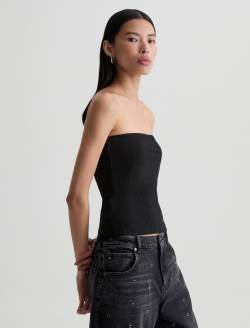 Lexie Top Super Black Tube Top WOMENS TOPS Photo 4