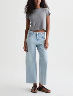 Saige Wide Leg Crop Jean Harvest Mid-Rise Fit WOMENS BOTTOMS Photo 2