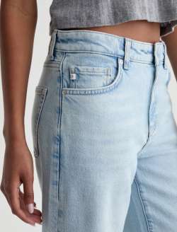 Saige Wide Leg Crop Jean Harvest Mid-Rise Fit WOMENS BOTTOMS Photo 4