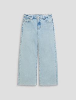 Saige Wide Leg Crop Jean Harvest Mid-Rise Fit WOMENS BOTTOMS Photo 1