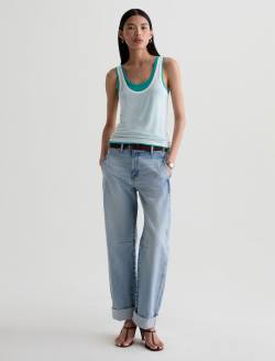 Mercer Jean Highway 29 Cuffed High-Rise Barrel WOMENS BOTTOMS Photo 2